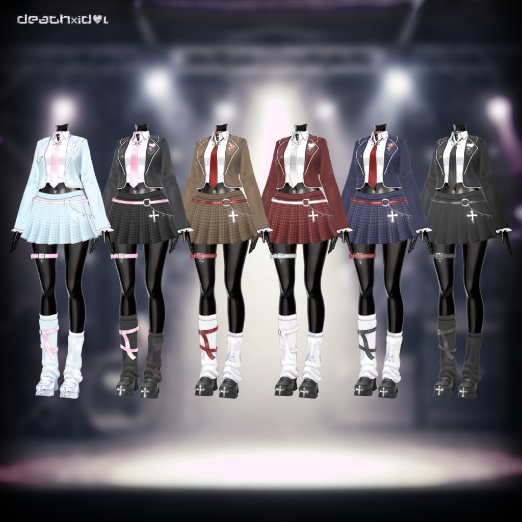 🤍4アバター対応🤍VRChat衣装『death×id♡l』