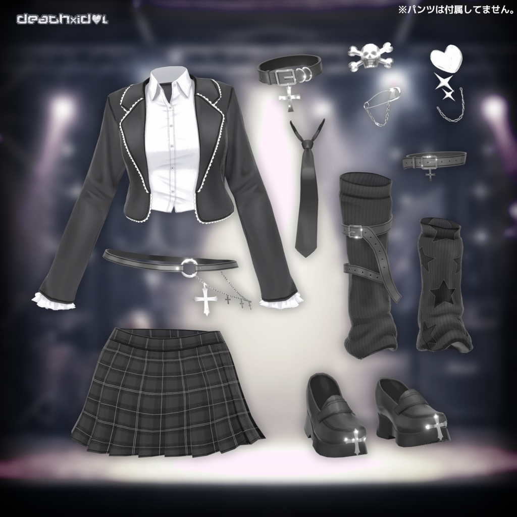 🤍4アバター対応🤍VRChat衣装『death×id♡l』