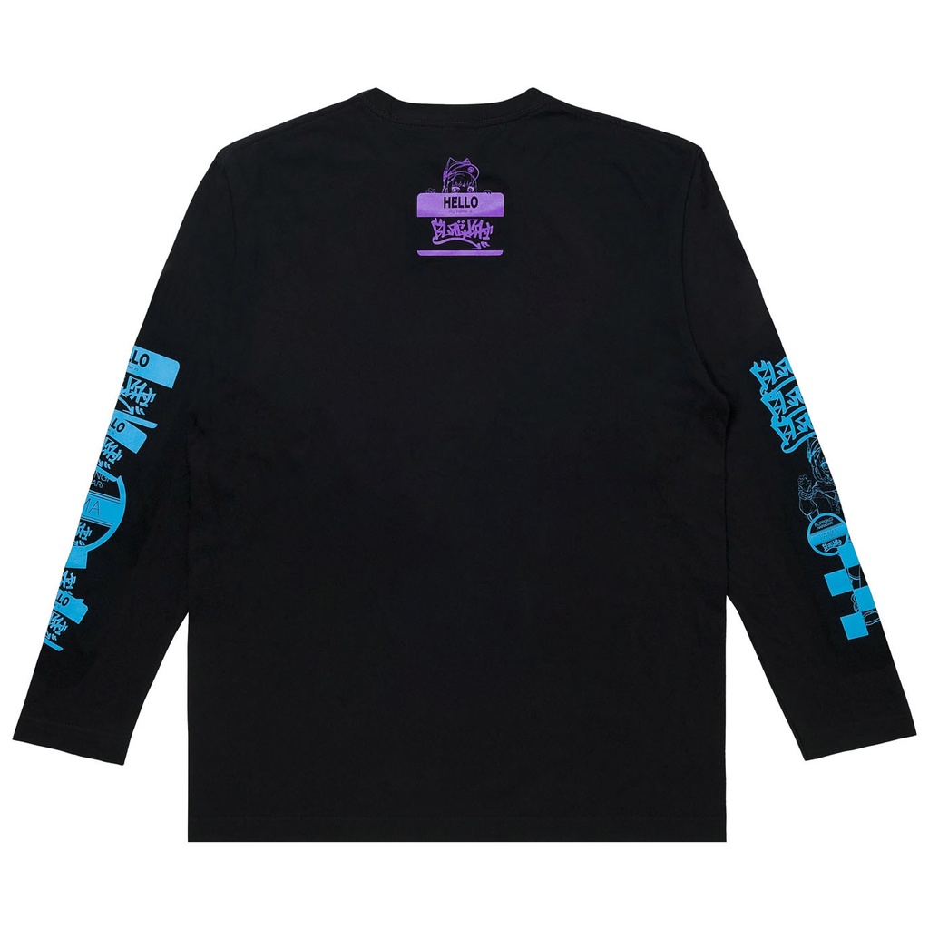 MNG × 電音部ロングTシャツ/黒鉄 たま