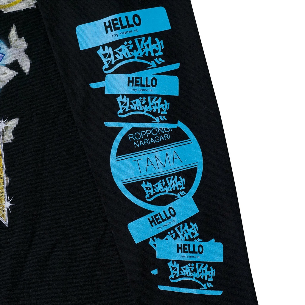 MNG × 電音部ロングTシャツ/黒鉄 たま