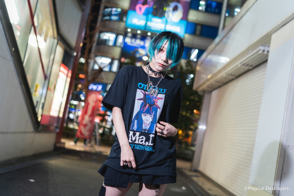 魔法少女マジカルデストロイヤーズ(原作版)Tシャツ/ブルー