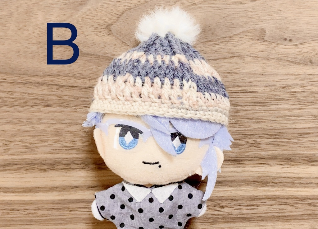 段違いニット帽