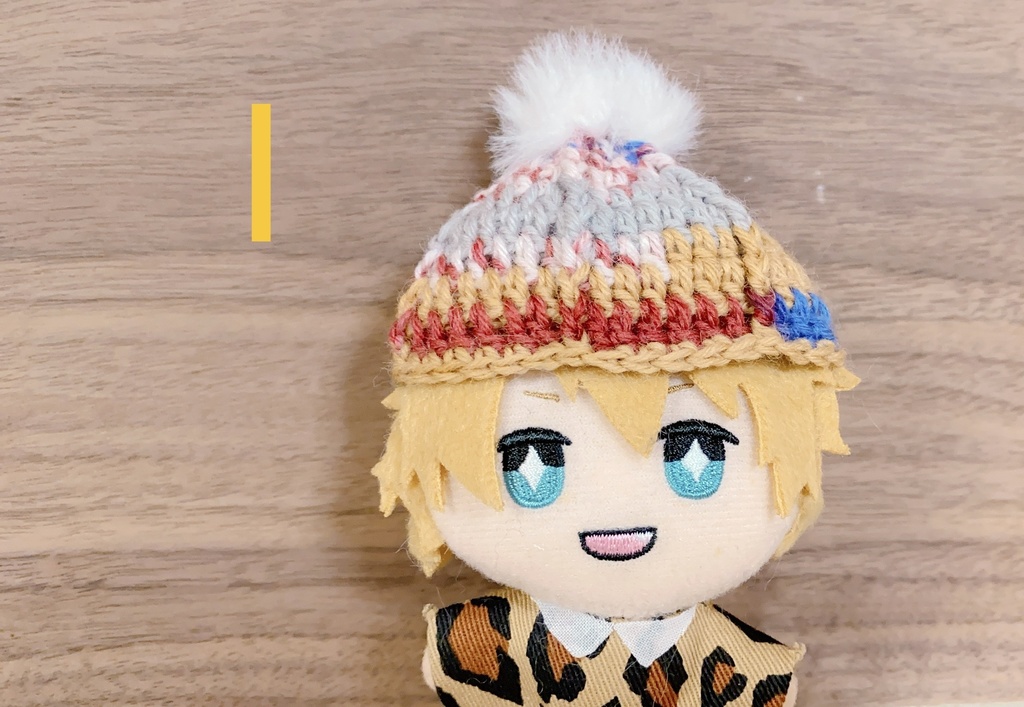 段違いニット帽