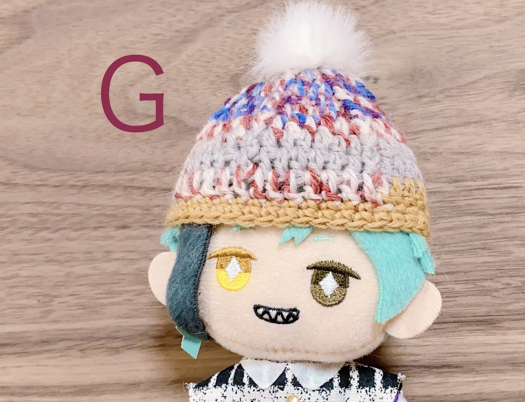 段違いニット帽