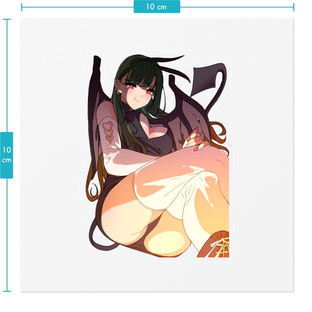 デビルコス吉高蓮クリアステッカー