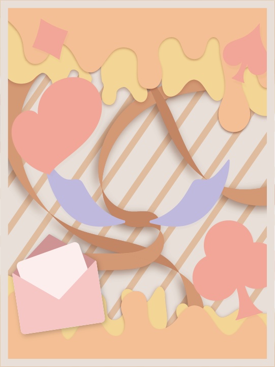 【無料素材】バレンタイン風おはV素材