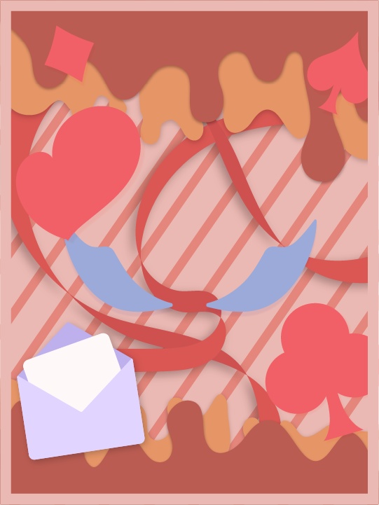 【無料素材】バレンタイン風おはV素材