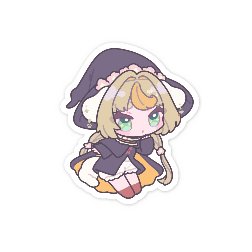 復刻!まじょっ子ぽぽたんステッカー