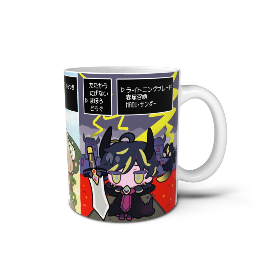 RPG風脳筋三銃士マグカップ