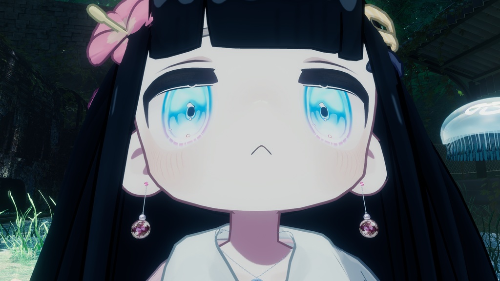 【VRC向けアクセサリー】無料GlassBallイヤリング