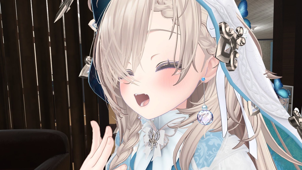 【VRC向けアクセサリー】無料GlassBallイヤリング