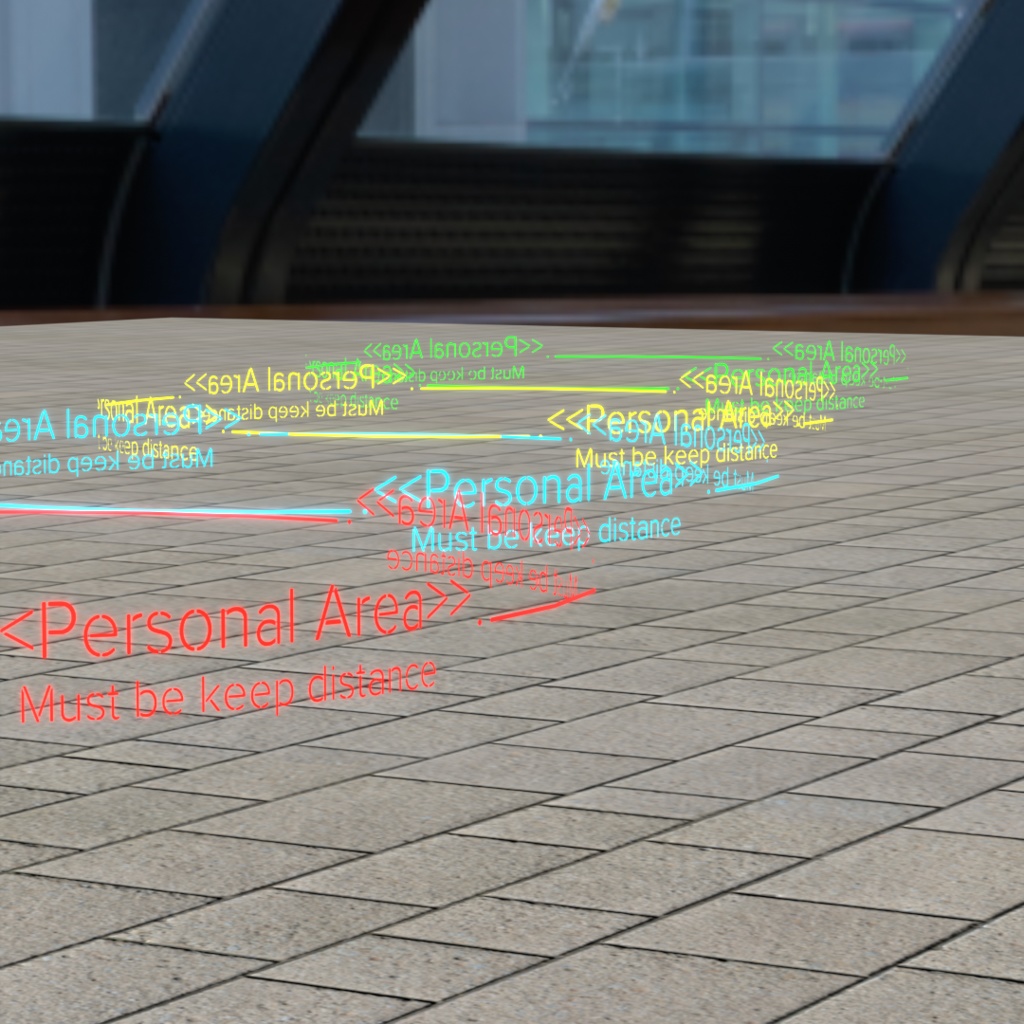 【UnityPackage同梱】対人距離標識器