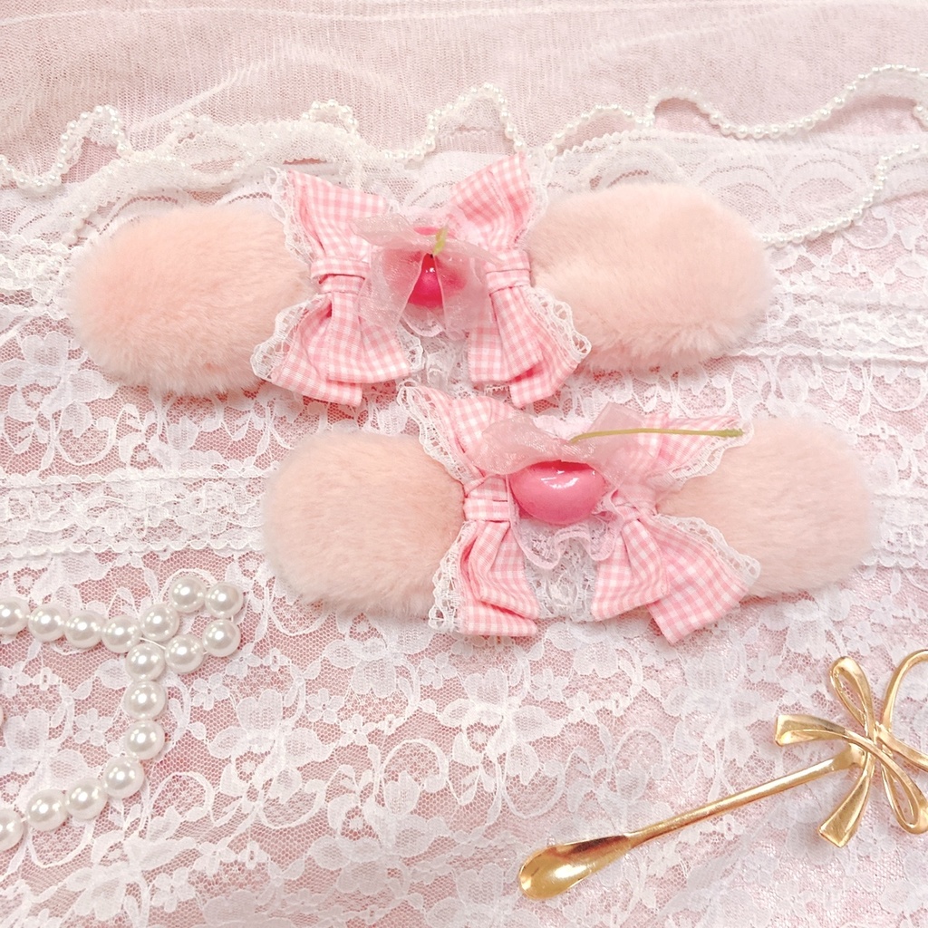 チェリーピンクヘッドドレス