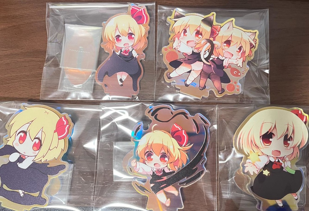【BOOTH倉庫から発送】ルーミアアクスタ5種セット