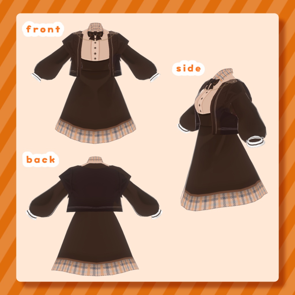 【VRoid無料あり】秋服ワンピース Autumn Clothes Dress