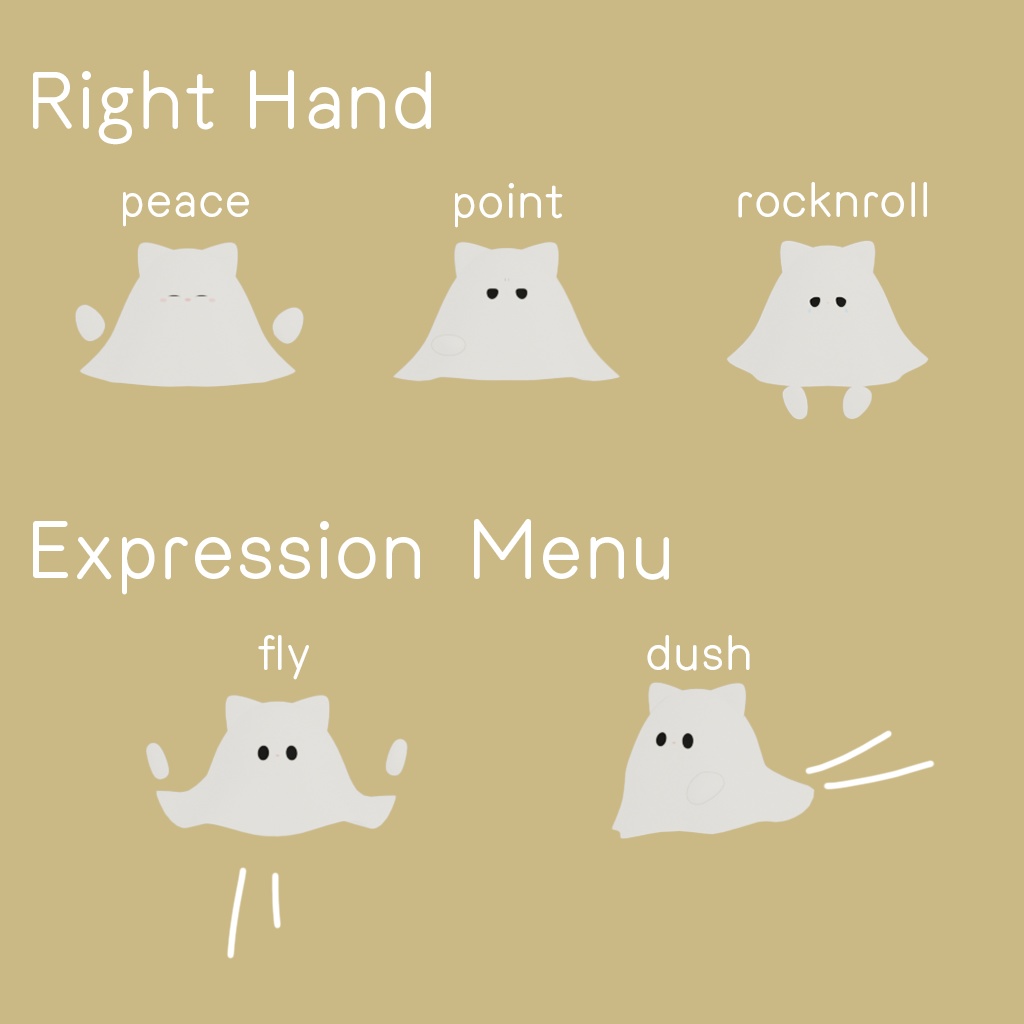 【オリジナル3Dモデル】ねこおばけ-nekoobake-