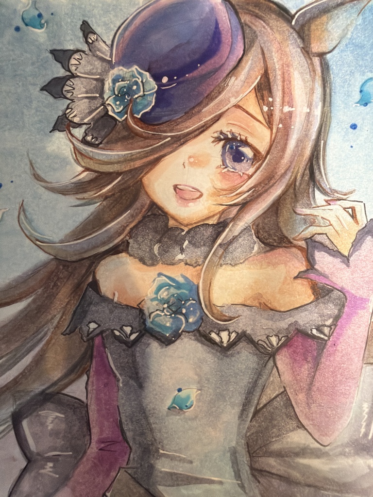  ◆ウマ娘◆ 手描きファンアート ライスシャワー🌹