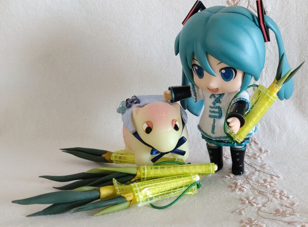 「ダヨちゃんに捧ぐ ネギバッグ」2種&ネギボウズ帽子