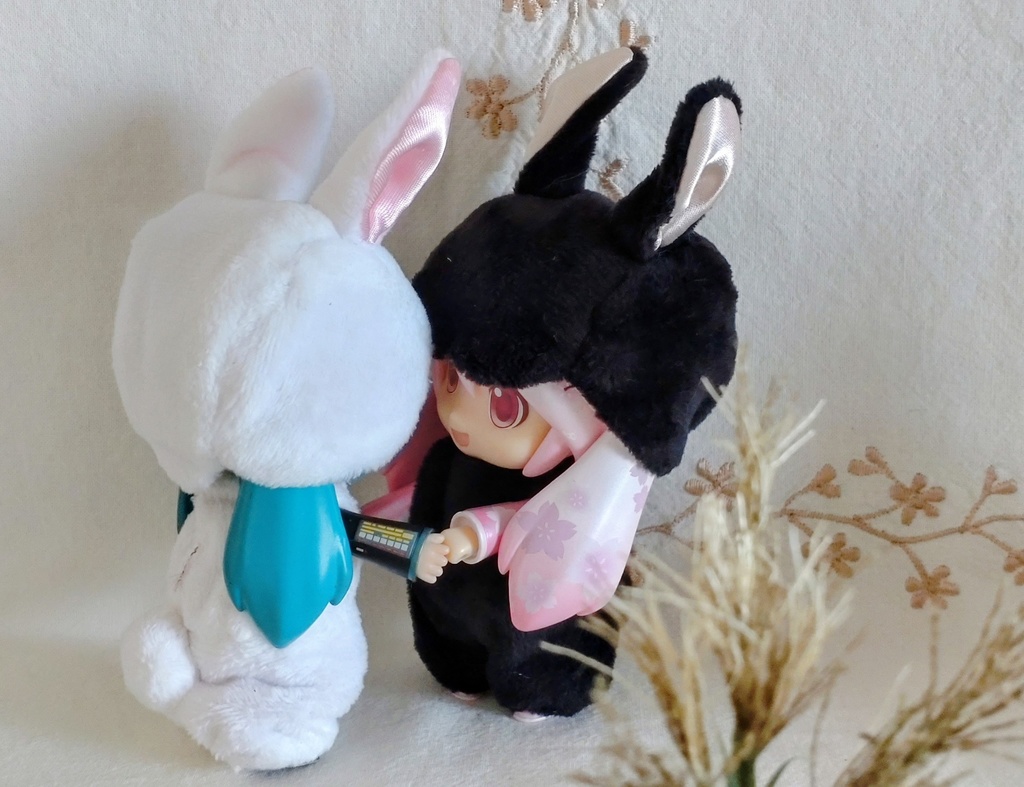 【made in rabbit field】ねんどろコスチューム*うさちゃんロンパース(黒)