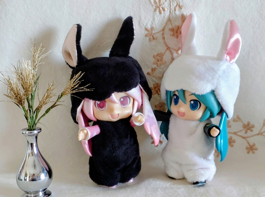 【made in rabbit field】ねんどろコスチューム*うさちゃんロンパース(黒)