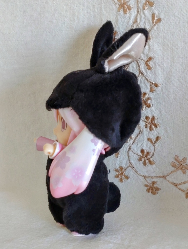 【made in rabbit field】ねんどろコスチューム*うさちゃんロンパース(黒)