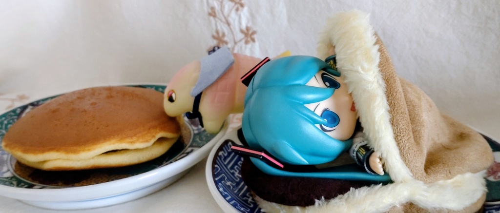 【made in rabbit field】ねんどろ&ねんどーる小物❋ねんねこどら焼き