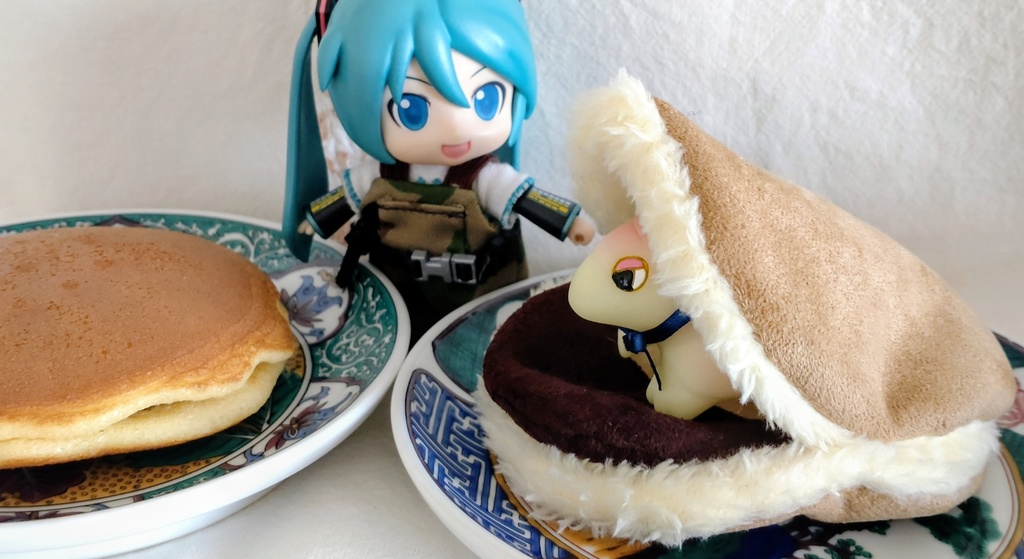 【made in rabbit field】ねんどろ&ねんどーる小物❋ねんねこどら焼き