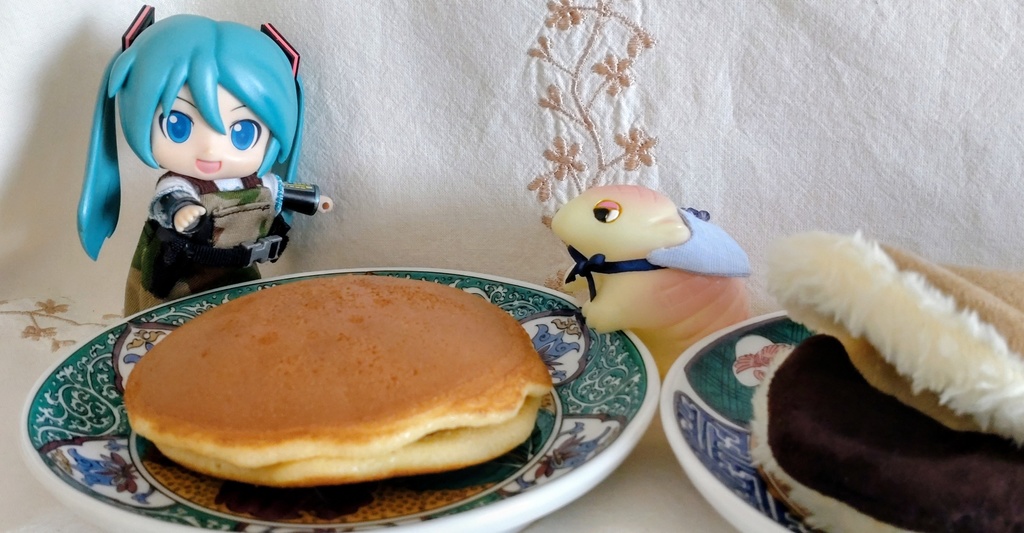 【made in rabbit field】ねんどろ&ねんどーる小物❋ねんねこどら焼き