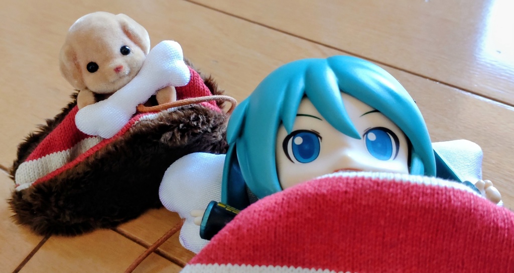 アフターイベント特価❗️【made in rabbit field】ねんどろ&ねんどーる小物❋ねんねこステーキ/リバーシブル仕様ホネまくら付