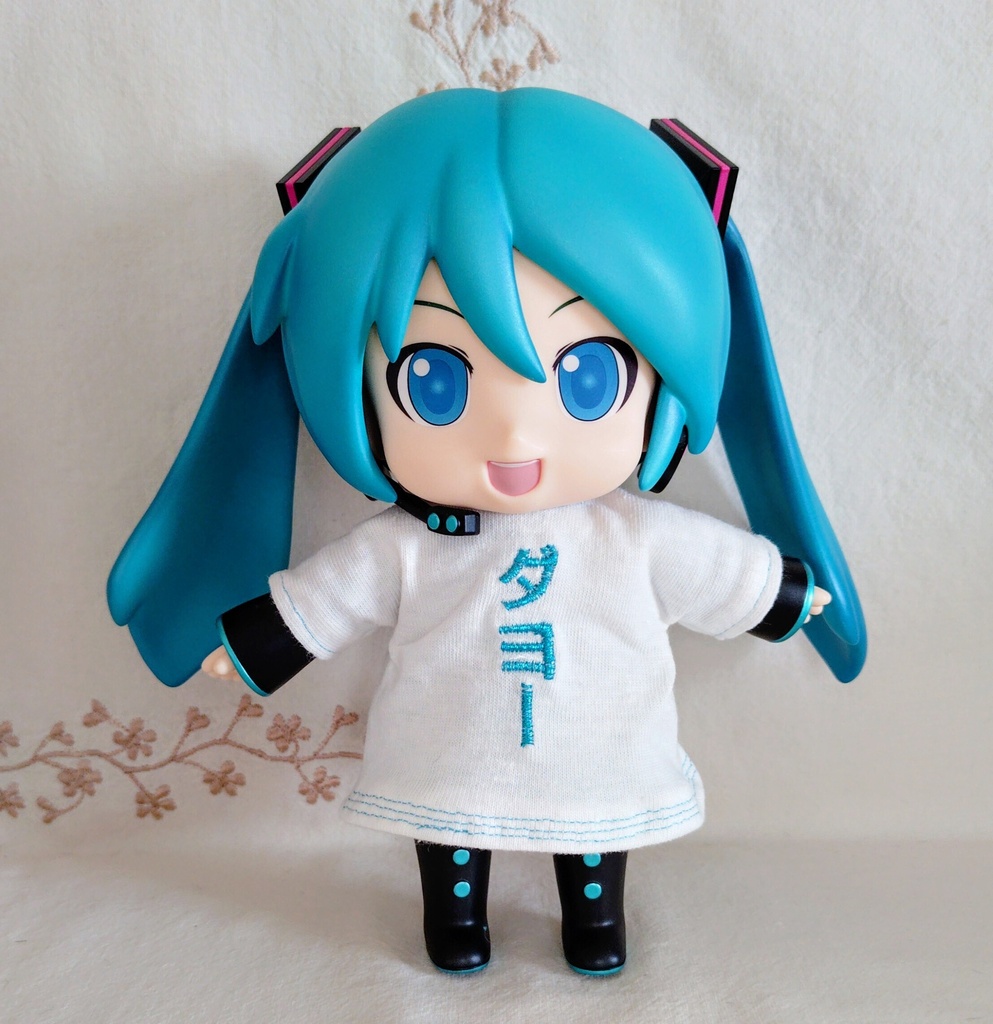 ねんどろらーじコスチューム*WF夏限定「ミク」「ダヨー」リバーシブルAラインワンピTシャツ