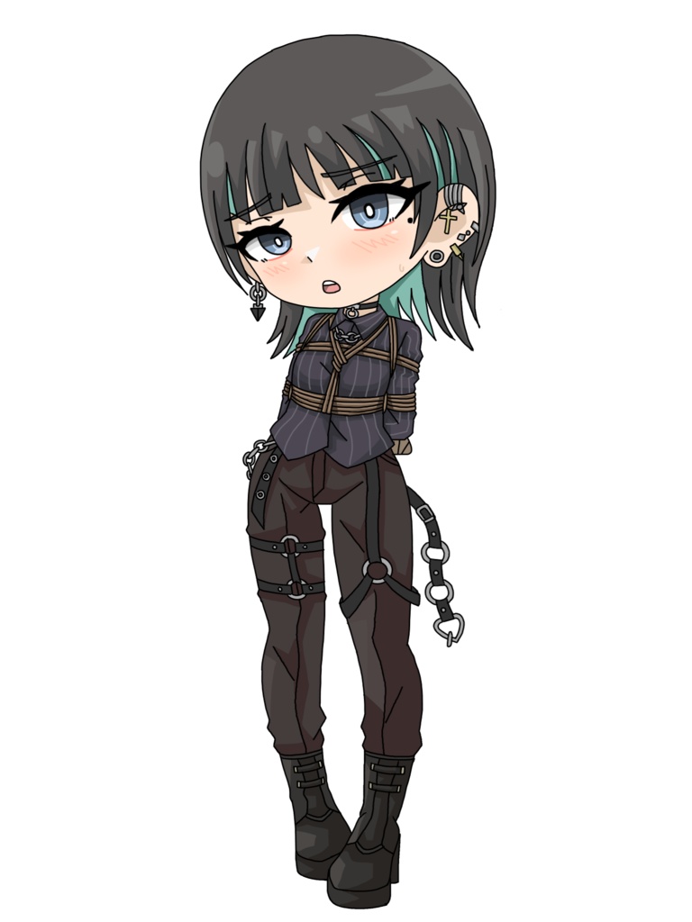 病み系ちゃん アクリルキーホルダー