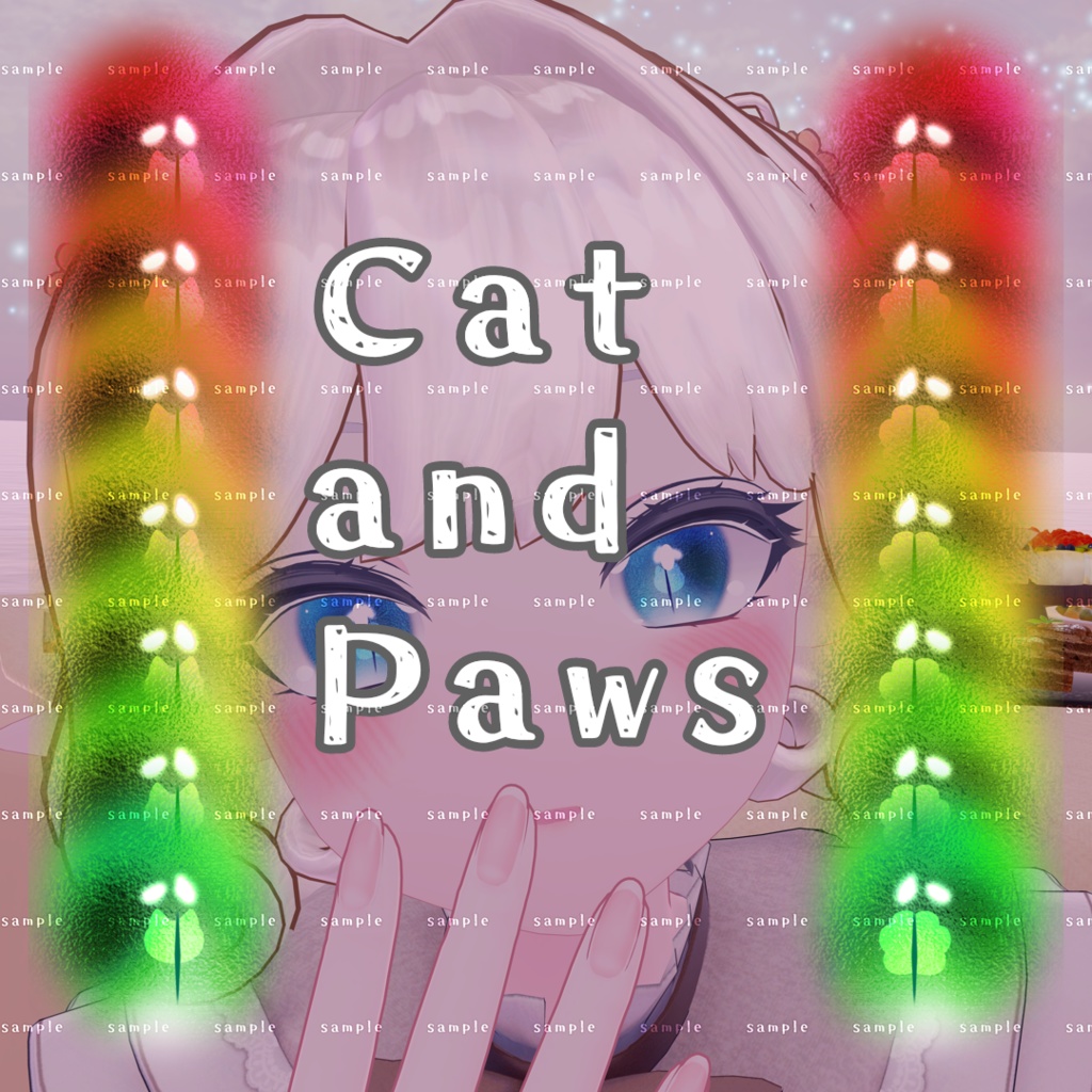 【瑞希ちゃん専用】Cat and Paws_Mizuki Eye texture 16 color