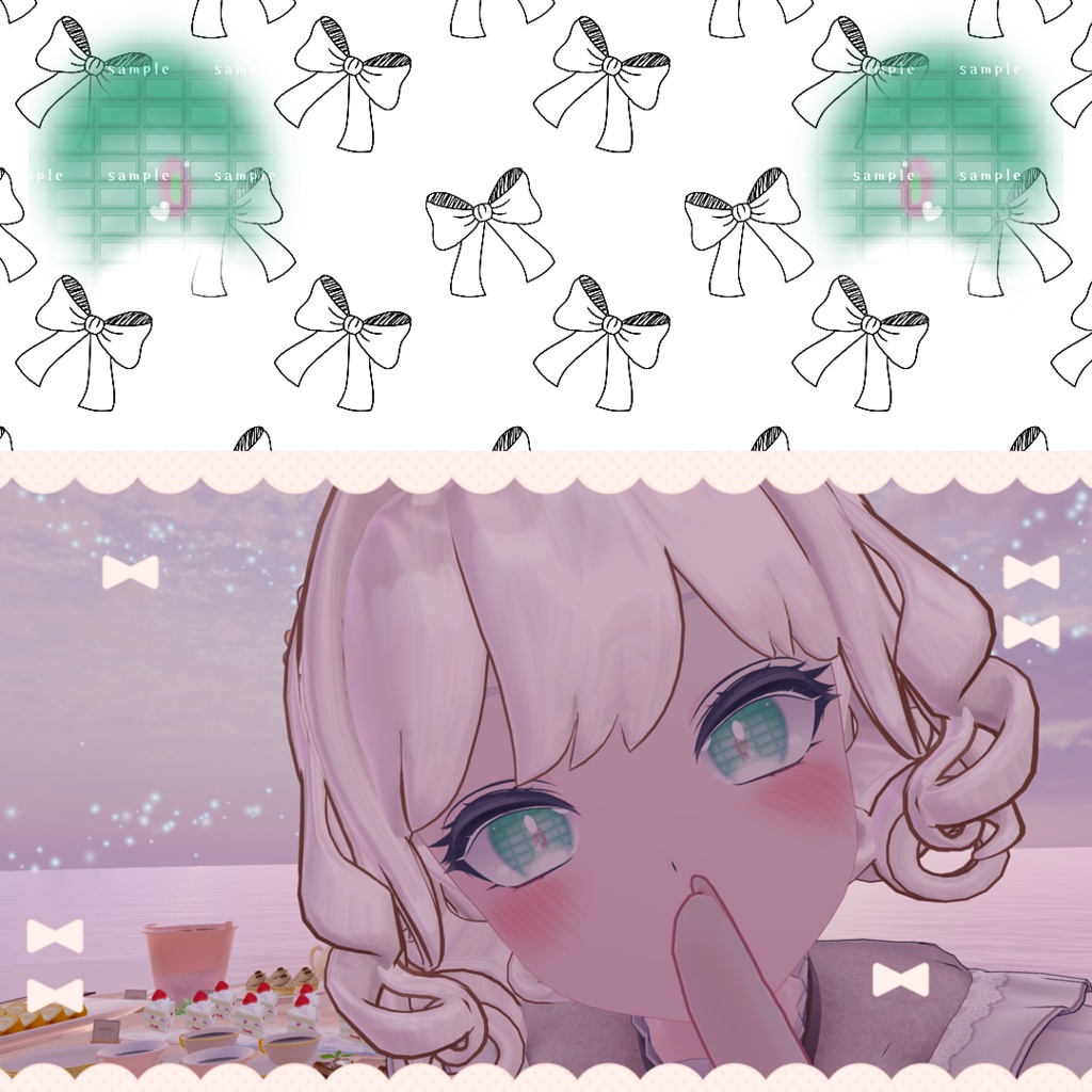 【瑞希ちゃん専用】Heartbeat Chocolate_Mizuki Eye texture 4 color