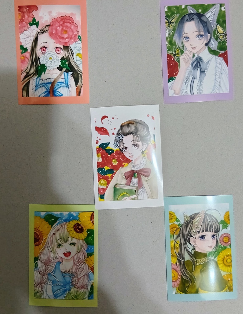 鬼滅女子ステッカー（5枚）セット