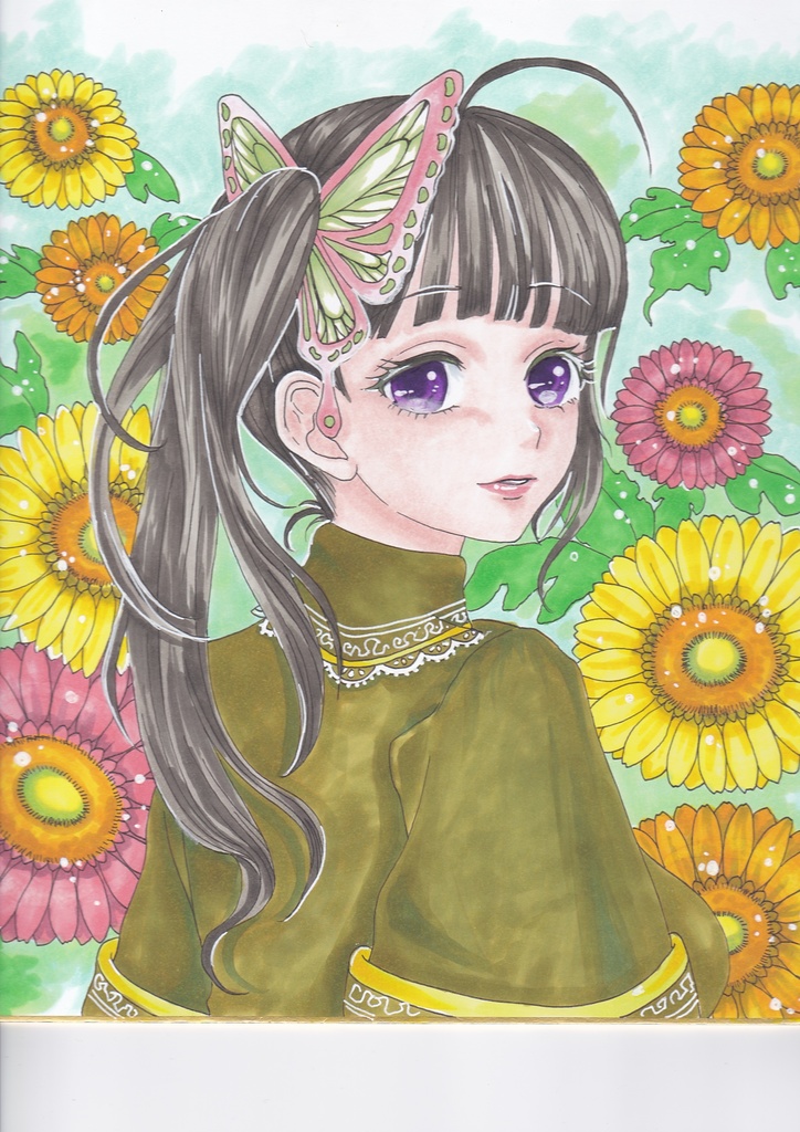 原画色紙「栗花落カナヲ」