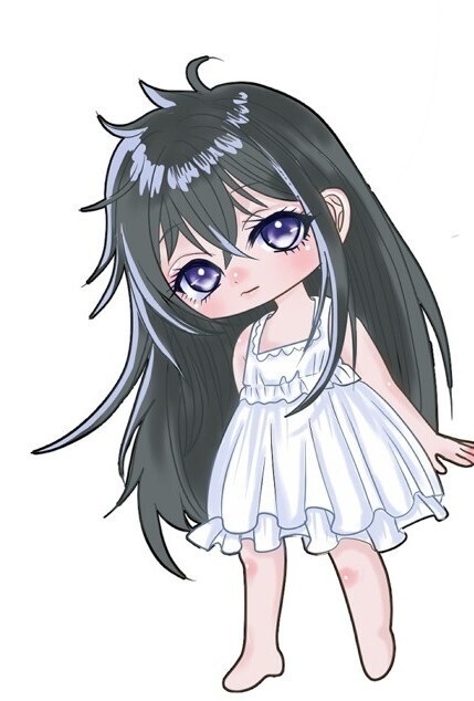 不思議な世界の住人ステッカー　迷子の少女