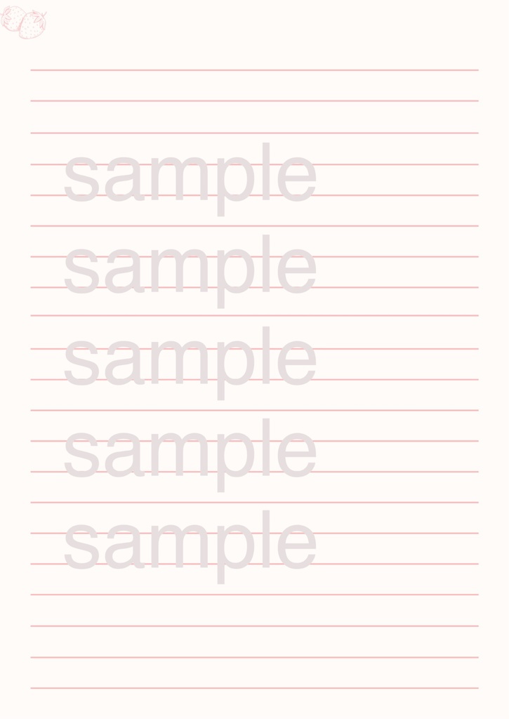 🐰お得🐰【Goodnotesテンプレ】シンプルデザインノートB5♡ パステルピンク系💞