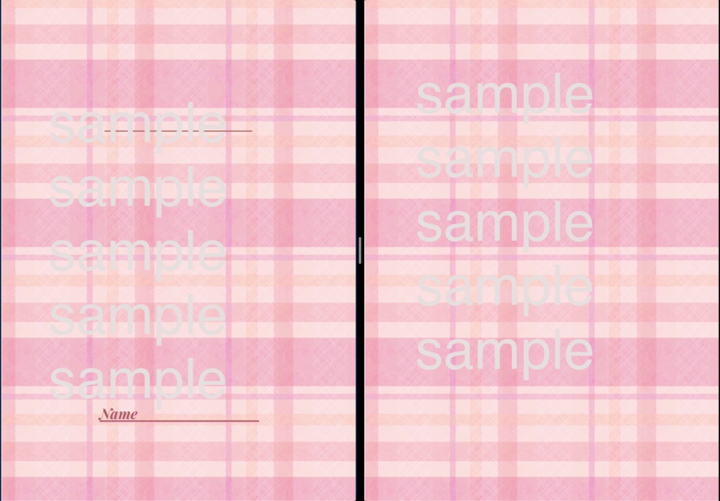 🐰お得🐰【Goodnotesテンプレ】シンプルデザインノートB5♡ パステルピンク系💞