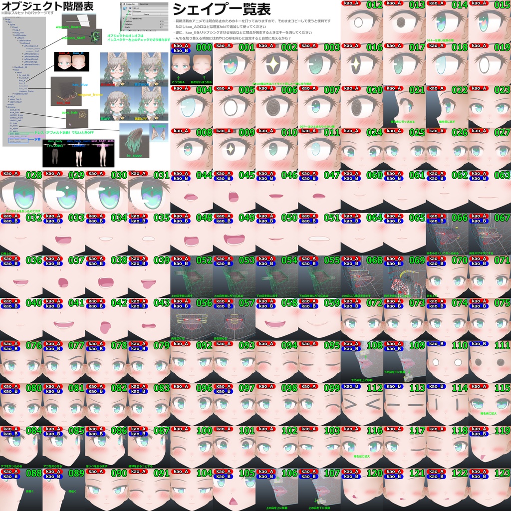 [VRChat向けアバター]リュージュ・コスモクロエ - 芭菜子のお店 - 2/8