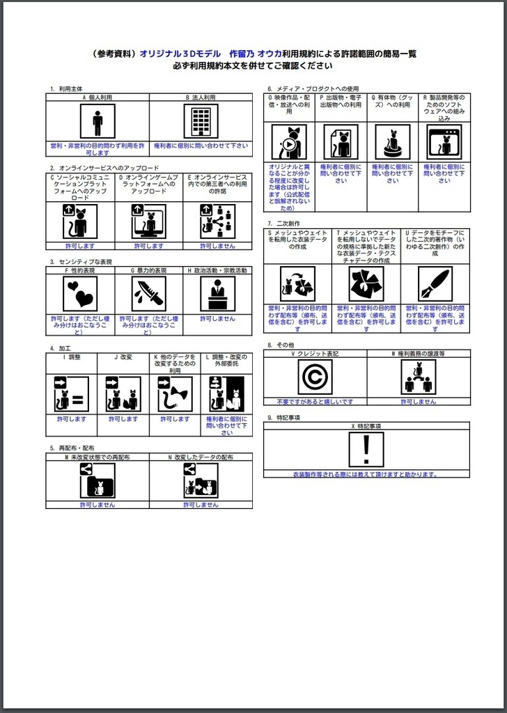 オリジナル3Dモデル 作留乃 オウカ