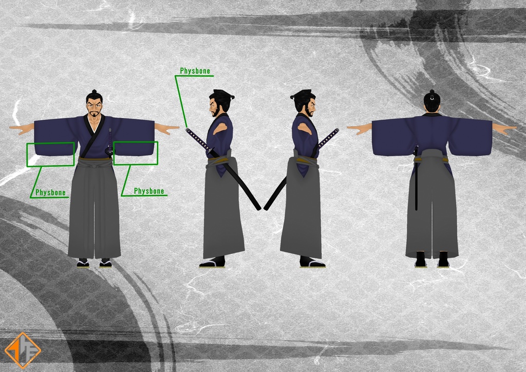 VR素浪人 【オリジナル3Dモデル】