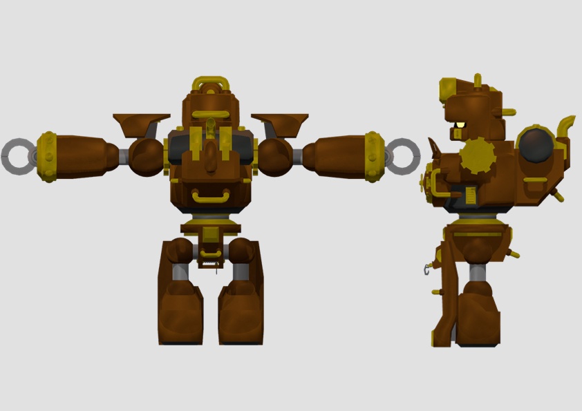 【オリジナル3Dモデル】STEAM AUTOMATON -GOUKI- 蒸気自動人形-豪汽-