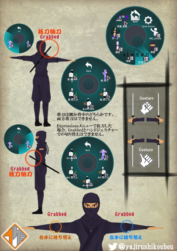 【オリジナル3Dモデル】VR忍者