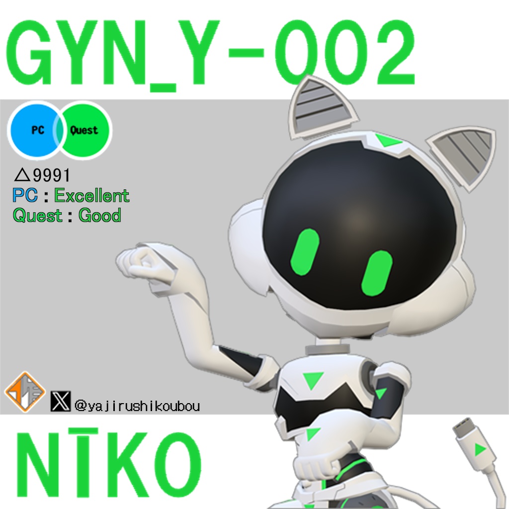【オリジナル3Dモデル】GYN_Y-002_NĪKO