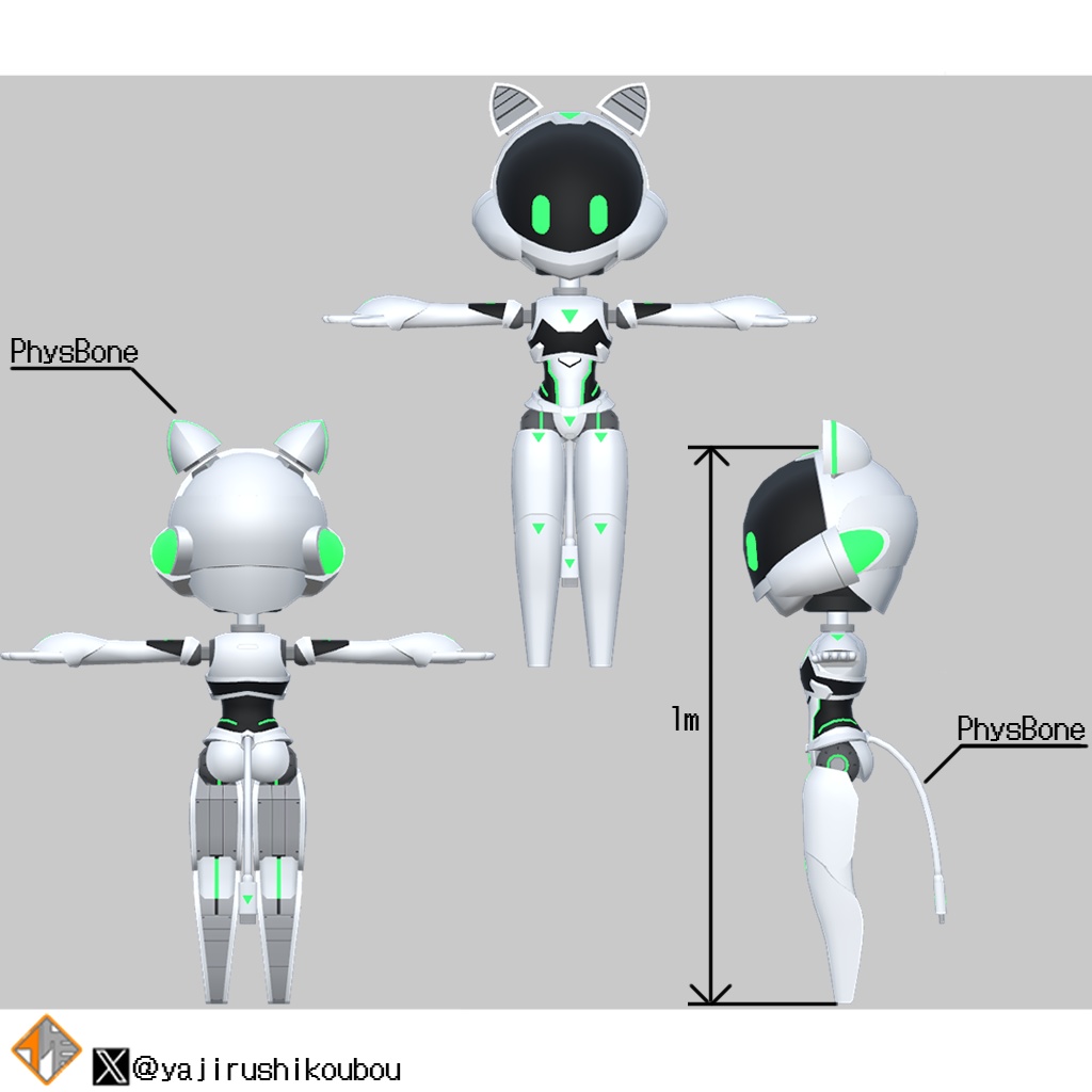 【オリジナル3Dモデル】GYN_Y-002_NĪKO