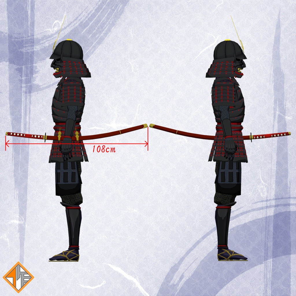 オリジナル3Dモデル VR鎧武者