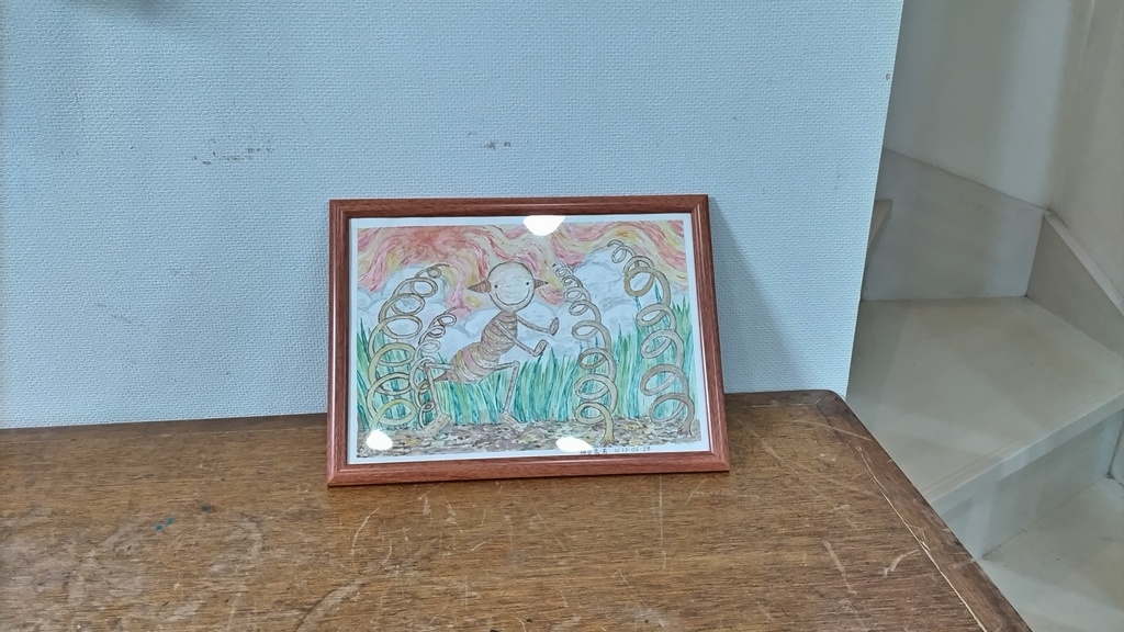 【イラスト生原稿】太陽と戦慄【ホラー漫画家・神田森莉】サイン入り