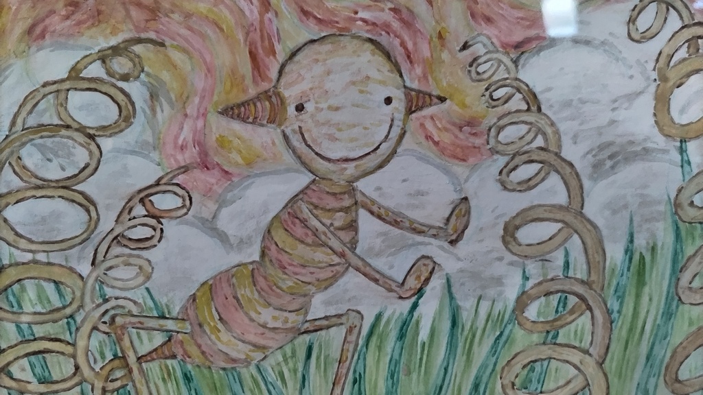 【イラスト生原稿】太陽と戦慄【ホラー漫画家・神田森莉】サイン入り