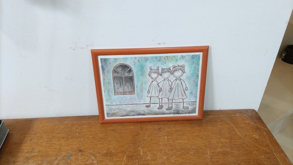 【イラスト生原稿】スリー・オブ・ア・パーフェクト・ペアー【ホラー漫画家・神田森莉】サイン入り