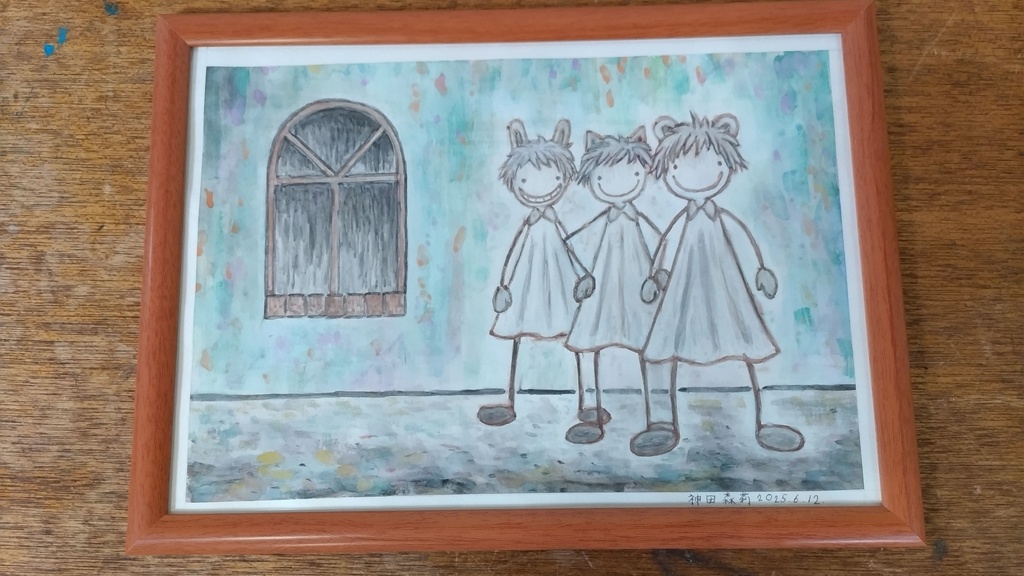 【イラスト生原稿】スリー・オブ・ア・パーフェクト・ペアー【ホラー漫画家・神田森莉】サイン入り